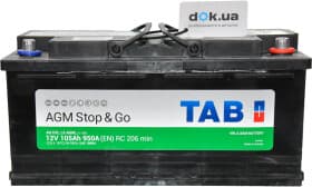 Аккумулятор TAB 6 CT-105-R Stop & Go 213105