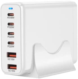 Сетевое зарядное устройство WUW GaN C214 200 Вт