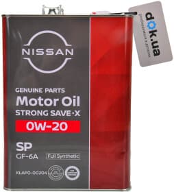 Моторна олива Nissan Strong Save X 0W-20 синтетична