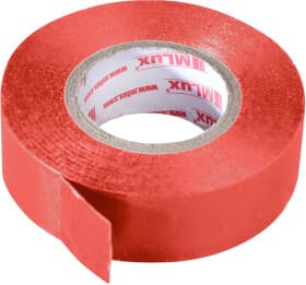 Изолента MLux Base 152000007 красный ПВХ 19x18.29