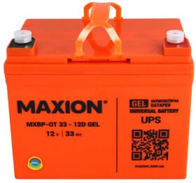 Аккумулятор для ИБП Maxion MXBPOT3312DGEL 33 Ач 12 V Аккумулятор для ИБП Maxion MXBPOT3312DGEL 33 Ач 12 V