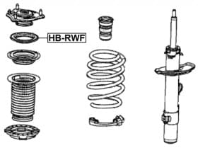 Опорный подшипник амортизатора Опорный подшипник амортизатора