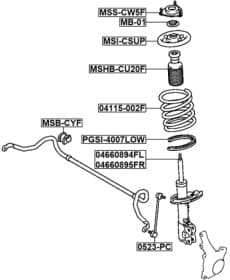 Пружина подвески Febest 04115002f