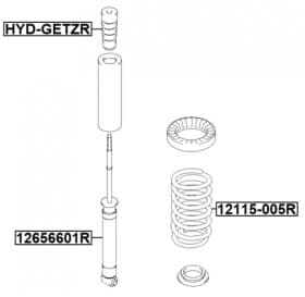 Пружина подвески Febest 12115005r