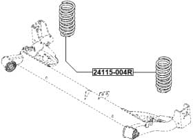 Пружина подвески Febest 24115004r
