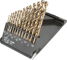 Набор сверл Graphite спиральных по металлу 57H088 1.5-6.5 мм 13 шт.