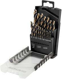 Набір свердл Graphite спіральних по металу 55H089 1-10 мм 19 шт.