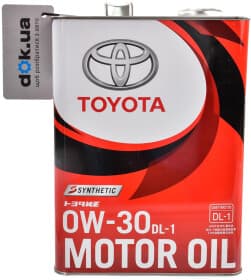 Моторное масло Toyota DL-1 0W-30 синтетическое