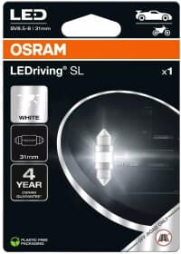 Автолампа Osram LEDriving SL C5W SV8,5-8 1 W белая 6438DWP-1BL