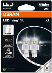 Автолампа Osram LEDriving SL W16W W2,1x9,5d 3 W белая 921DWP-2BL