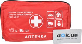 Аптечка автомобильная Poputchik АМА-1 в мягком чехле 02-002-M