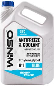 Готовий антифриз Winso G11 синій -35 °C