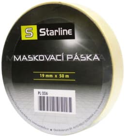 Малярный скотч Starline PL006 на бумажной основе 19 мм x 50 м