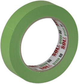 Малярный скотч SOLL Green SOLG2450 на бумажной основе 24 мм x 50 м