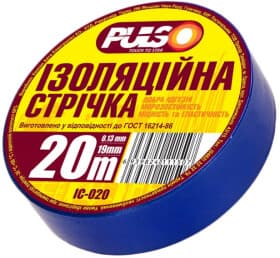 Ізоляційна стрічка Pulso ІС-20С синя 19 мм x 20 м 10 шт