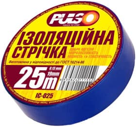 Изолента Pulso ІС-25С синяя 19 мм x 25 м 10 шт