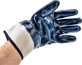 Краги MasterTool трикотажные с нитриловым покрытием синие