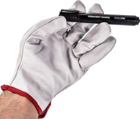 Перчатки рабочие JBM кожаные белые