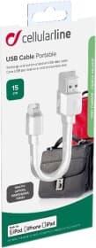 Кабель CellularLine Portable USBDATACTRMFIIPH5 USB - Apple Lightning 0,15 м