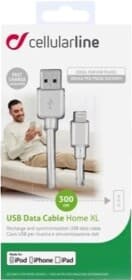 Кабель CellularLine Home USBDATAMFIIPH3MW USB - Apple Lightning 3 м