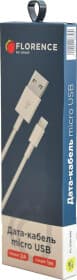 Кабель Florence FL2110WM USB - Micro USB 1 м