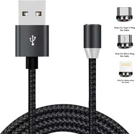 Кабель 3 в 1 XoKo Apple Lightning - Micro USB - type-C SC-350MGNT-BK 1,2 м