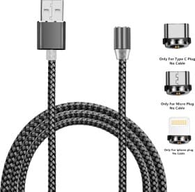 Кабель 3 в 1 XoKo Apple Lightning - Micro USB - type-C SC-350MGNT-GR 1,2 м