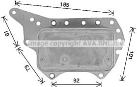 Оливний радіатор двигуна