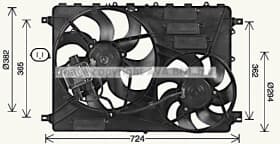 Вентилятор системы охлаждения двигателя