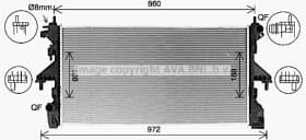 Радіатор охолодження двигуна Радіатор охолодження двигуна