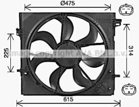 Вентилятор системы охлаждения двигателя Вентилятор системы охлаждения двигателя