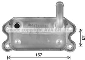 Оливний радіатор двигуна