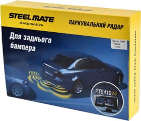 Парктроник Steelmate PTS410V4 с черными датчиками 4 шт.