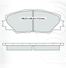 Комплектующие дисковых тормозных колодок Intelli D182E