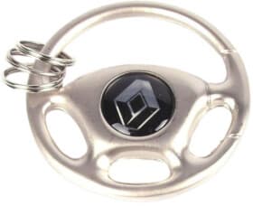 Брелок AutoTechteile с логотипом Renault серый STEERINGRENAULT