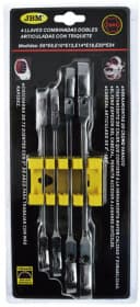 Набор ключей комбинированных трещоточных JBM 50754 E6-E24 с шарниром 4 шт