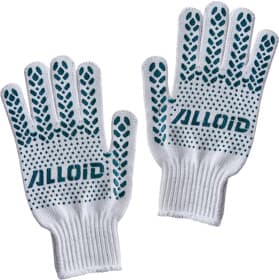 Перчатки рабочие Alloid трикотажные с покрытием ПВХ белые