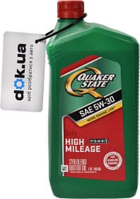 Моторна олива QUAKER STATE High Mileage 5W-30 напівсинтетична