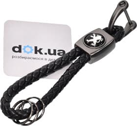 Брелок Vitol с логотипом Peugeot черный 52688