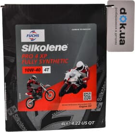 Моторное масло 4T Fuchs Silkolene Pro 4 XP Lube Cube 10W-40 синтетическое