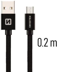 Кабель Swissten DOSWS71522101 USB - Micro USB 0,2 м