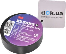Ізоляційна стрічка 3M PVCTAPE3M19 чорна ПВХ 19 мм х 20 м