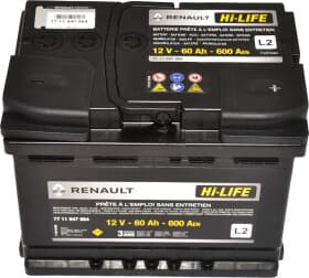 Акумулятор Renault / Dacia 6 CT-60-R L2 7711947964
