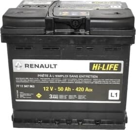 Аккумулятор Renault / Dacia 6 CT-50-R 7711947963