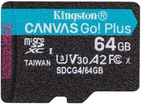 Карта памяти Kingston Canvas Go! Plus microSDXC 64 ГБ SDCG4/64GBSP