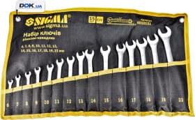 Набор ключей рожково-накидных Sigma 6010131 6-22 мм 15 шт