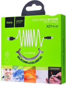 Кабель Hoco X21 Plus X21PLUSLIGHTNINGBLACKWHITE2M USB - Apple Lightning 2 м