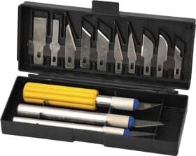 Набор скальпелей MasterTool 17-1013 монолитное лезвие 3 шт.