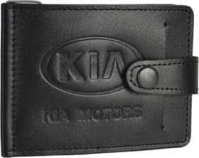 Портмоне-органайзер Poputchik 4024-029 с логотипом KIA цвет черный
