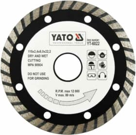Круг відрізний Yato Turbo YT-6022 115 мм